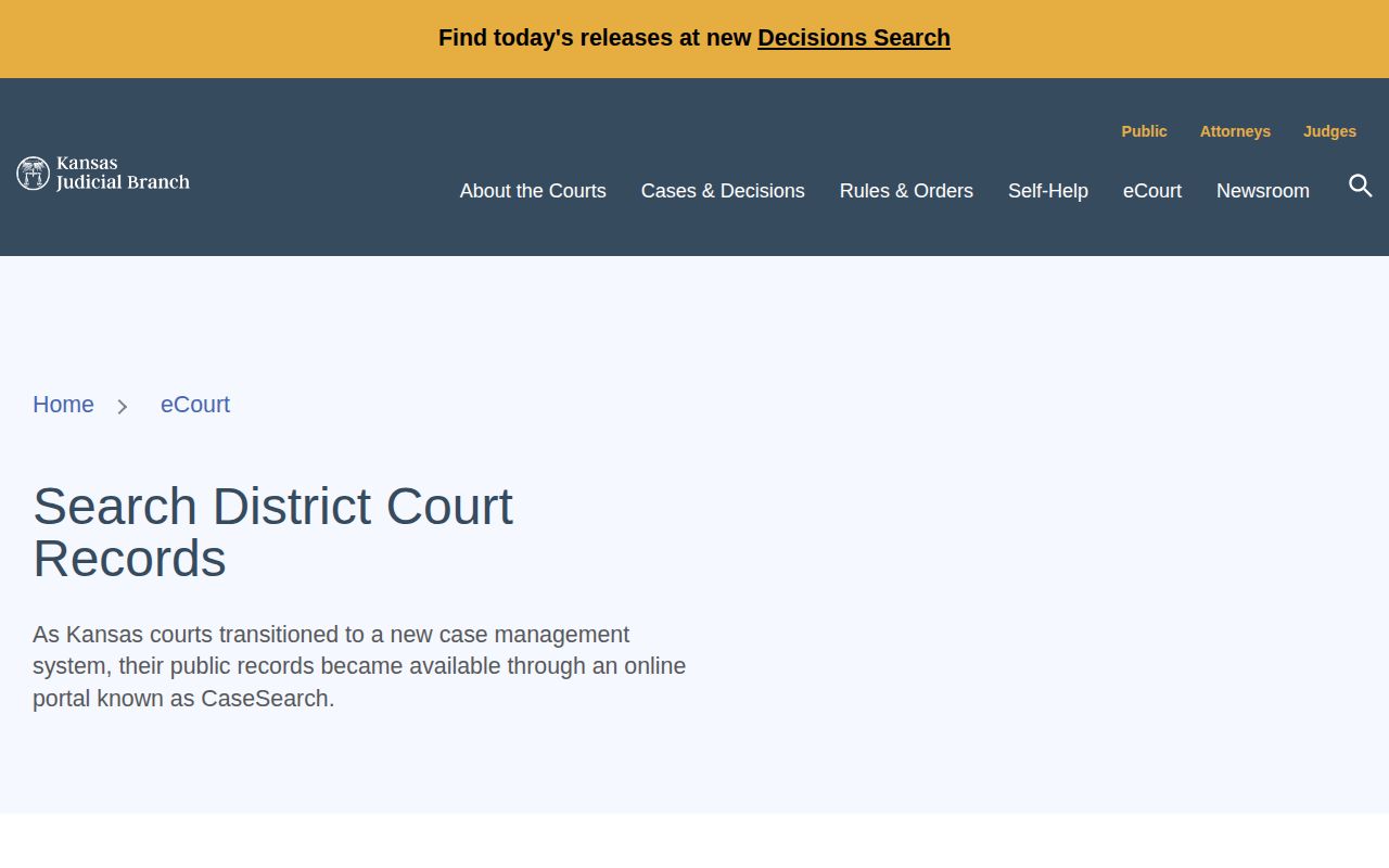 Kansas court record search for Hodgeman County arrests and dispositions