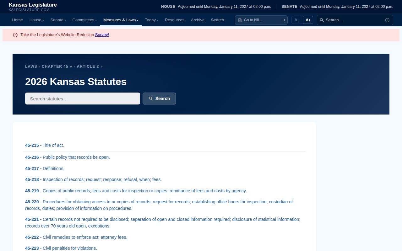 Kansas Open Records Act source for Hodgeman County booking records